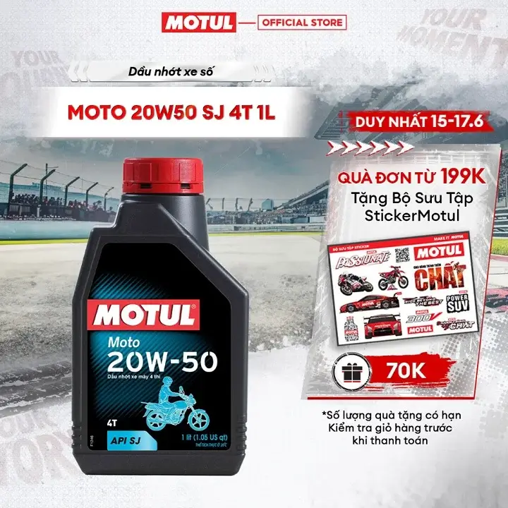 dầu nhớt MOTUL MOTO 4T 20W50 cho xe số