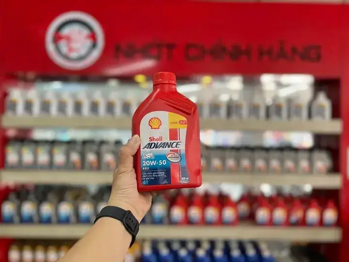 nhớt shell đỏ
