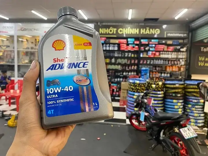 nhớt shell advance ultra xe số