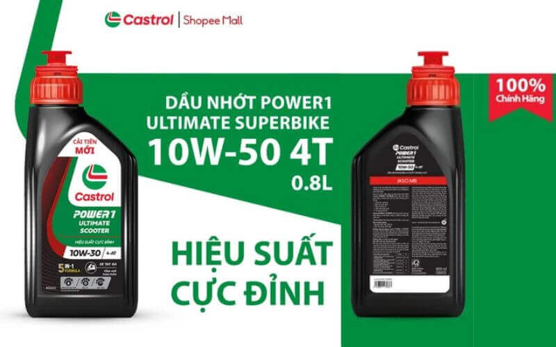 dầu nhớt POWER1 ULTIMATE SCOOTER 10W-30 cao cấp cho xe tay ga