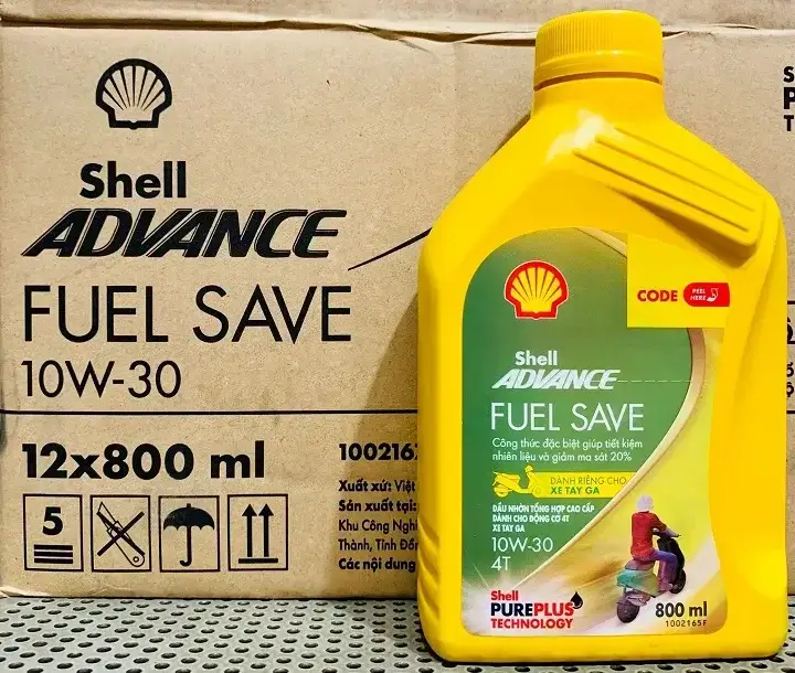 dầu nhớt tiết kiệm cho xe tay ga shell