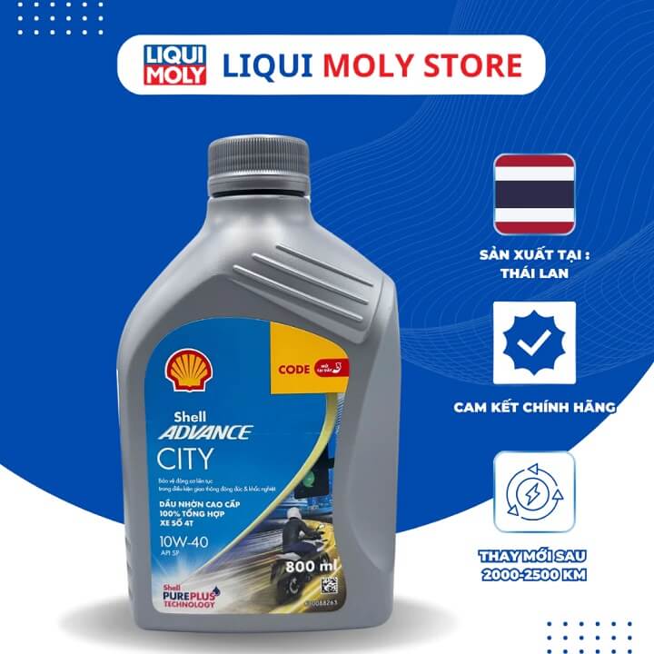 Shell Advance City API SP 10W40 cho số