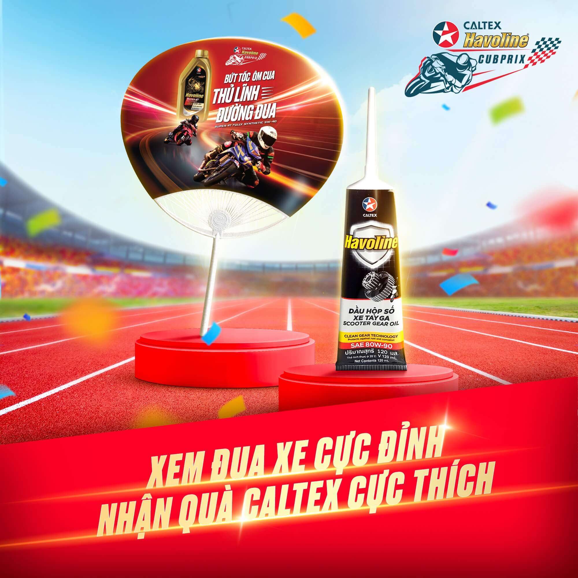 Nhớt hộp số xe Tay Ga Caltex Havoline Scooter Gear Plus 80W90 120ML
