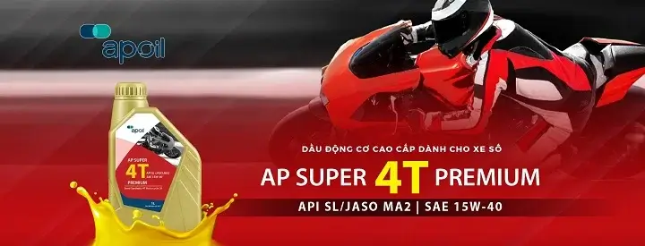 Dầu nhớt xe số AP Super 4T Premium 15W40 AP OIL
