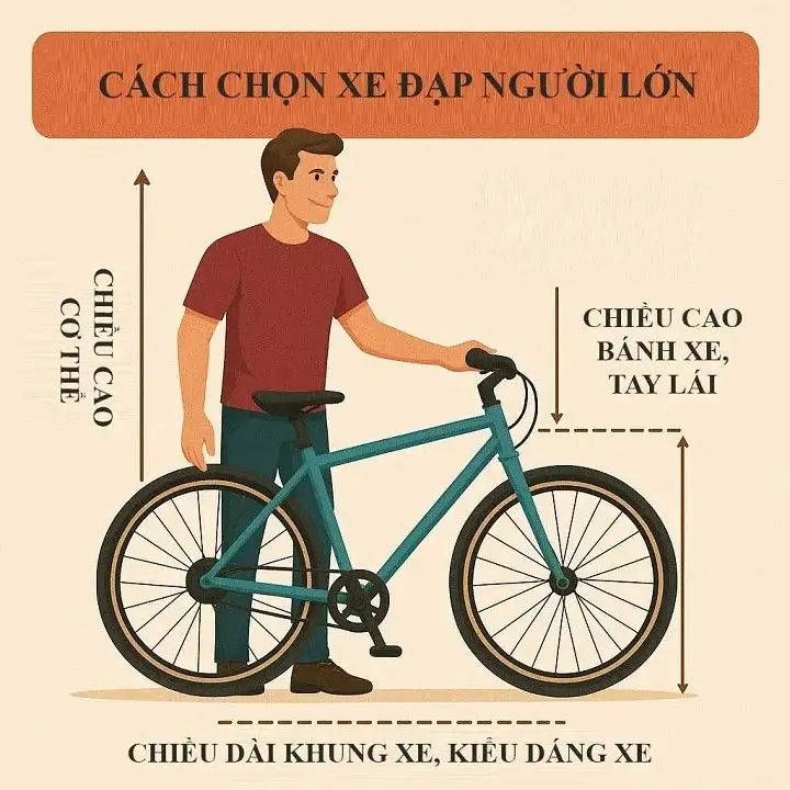 cách chọn xe đạp phù hợp